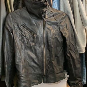 All Saints Belvedere leather Jacket US 4